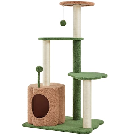 Topeakmart Cat Tree/Tower with Brown Pumpkin