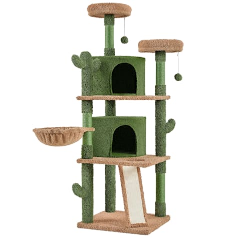 Topeakmart Cactus Cat Tree with 2 Condos