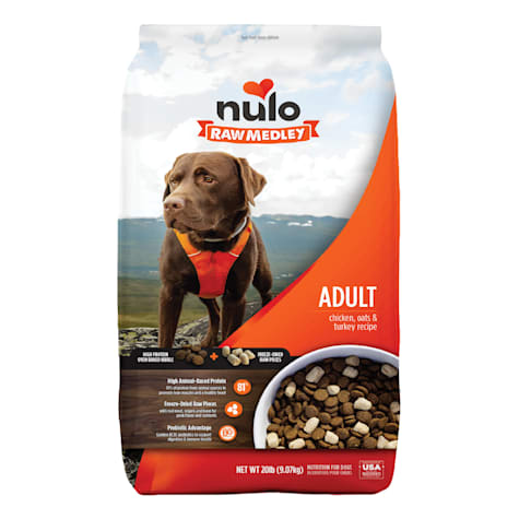 Nulo Raw Medley Kibble+ Chicken, Oats, & Turkey Adult Dog Food