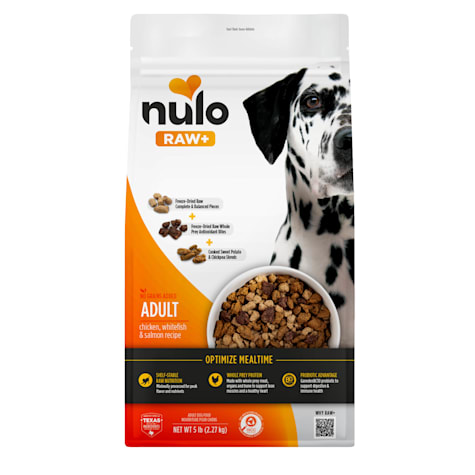 Nulo Chicken, Whitefish and Salmon Freeze-Dried Raw+ Adult Dog Food