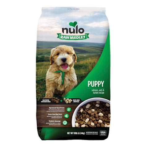 Nulo Raw Medley Kibble+ Salmon, Oats, & Turkey Puppy Food