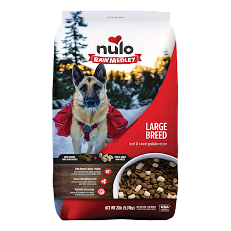 Nulo Raw Medley Kibble+ Beef & Sweet Potato Large Breed Dog Food