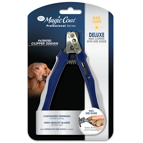 Four Paws Magic Coat Professional Series Deluxe Dog Nail Clipper with Size Guide