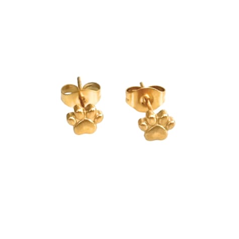 Hollywood Sensation Pawfect Mini Paw Print Stud Earrings