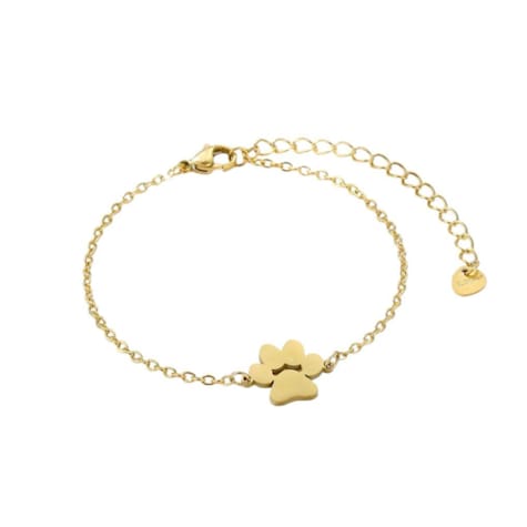 Hollywood Sensation PurePaw Link Chain Paw Cutout Charm Bracelet