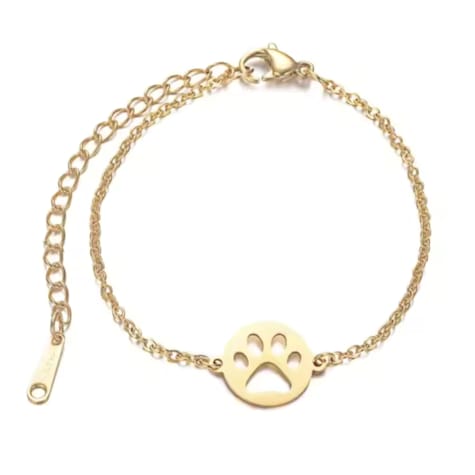Hollywood Sensation LoveyPaws Link Charm Paw Print Bracelet