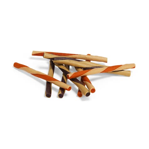 Bootique Rawhide-Free Peanut Butter Flavor Twist Chews for Dogs