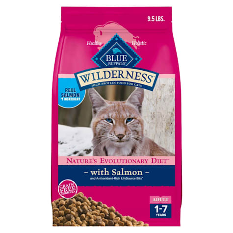 Blue Buffalo Wilderness Grain Free Natural High Protein Salmon Adult Dry Cat Food