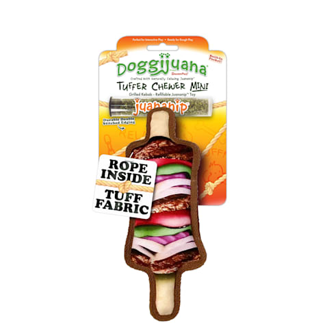 Doggijuana Tuffer Chewer Mini Refillable Kebab Dog Toy