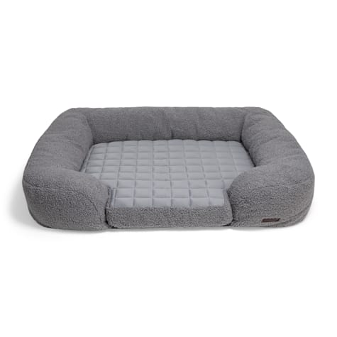 Reddy Sherpa Orthopedic Reversible Bolster Dog Bed