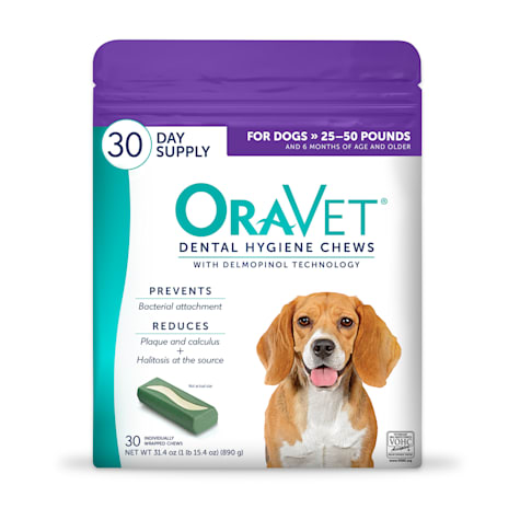 ORAVET Medium Dental Chews for Dogs
