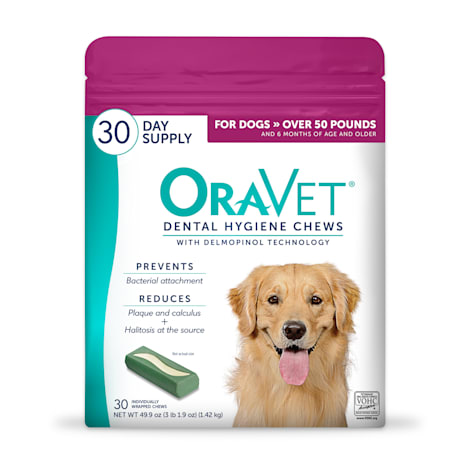ORAVET Large Dental Chews for Dogs