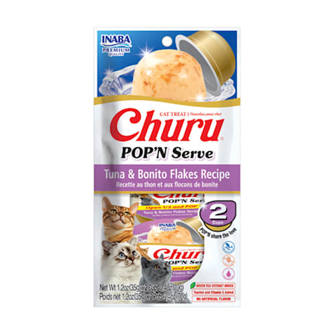 Inaba Churu Pop'n Serve Tuna & Bonito Flakes Recipe for Cat Treats