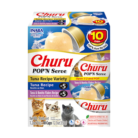 Inaba Churu Pop'n Serve Tuna for Cat Treats Variety Pack