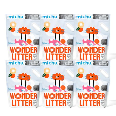 Michu Scented Wonder Litter, Natural Plant-Based & Autobox Friendly Cat Litter