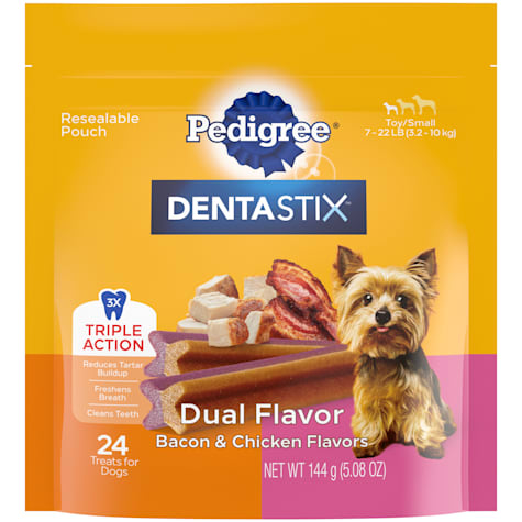 Pedigree Dentastix Bacon & Chicken Dual Flavor Small Dog Dental Treats