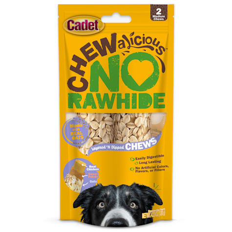 Cadet Chewalicious Layered 'N Dipped Rawhide-Free Natural Crunchy Chews Oat Dog Treats