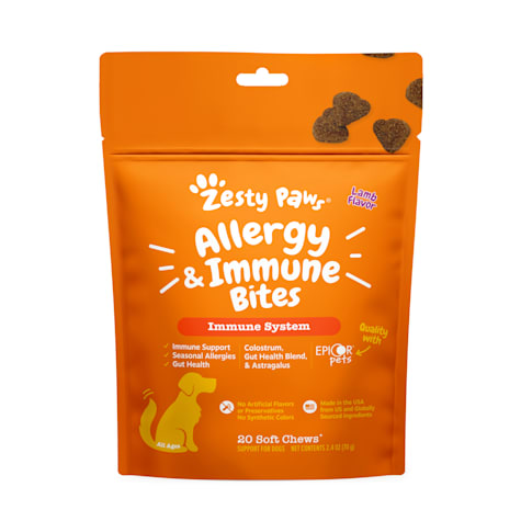 Zesty Paws Lamb Allergy & Immune Bites for Dogs