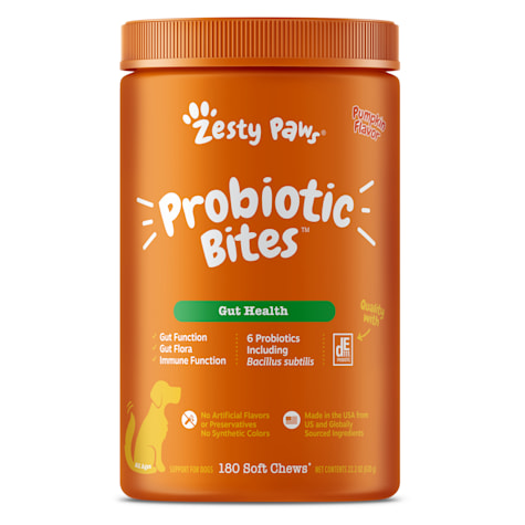 Zesty Paws Pumpkin Probiotic Bites for Dogs