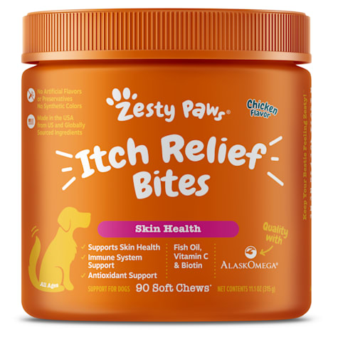 Zesty Paws Chicken Itch Relief Bites for Dogs