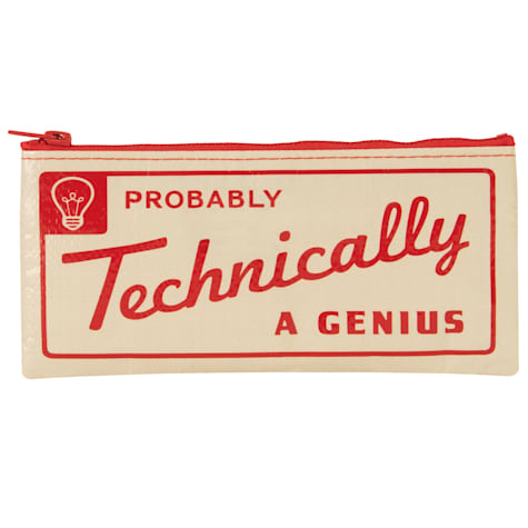 Blue Q Probably Technically A Genius Pencil Pouch