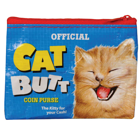 Blue Q Cat Butt Coin Purse