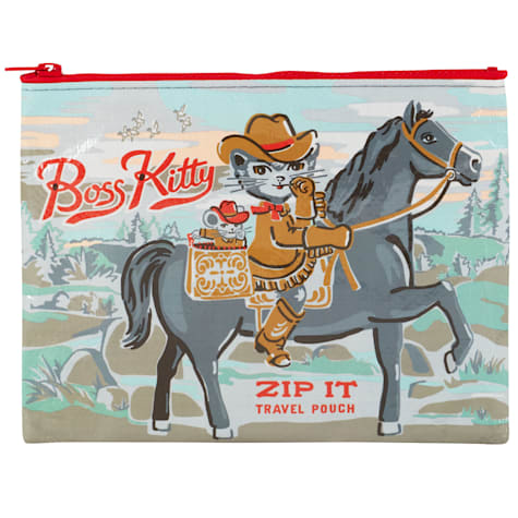 Blue Q Boss Kitty Zipper Pouch