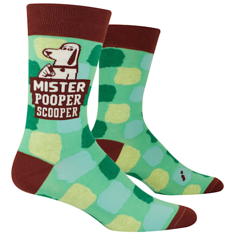 Blue Q Mister Pooper Scooper Men's Crew Socks