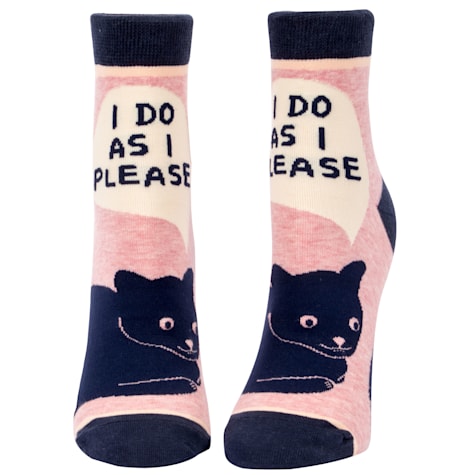 Blue Q I Do As I Please Women's Ankle Socks