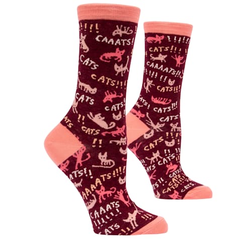 Blue Q Cats! Women's Crew Socks