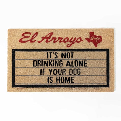 El Arroyo Drinking Alone Outdoor Doormat