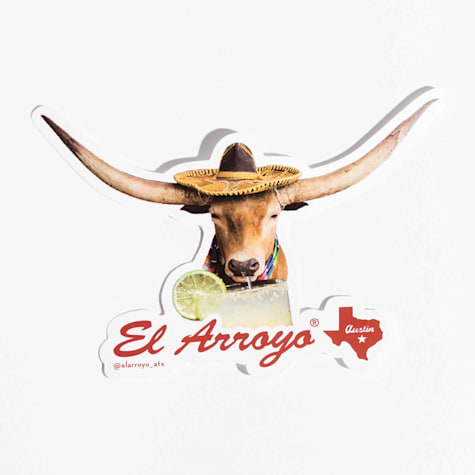 El Arroyo Longhorn Sipper Sticker