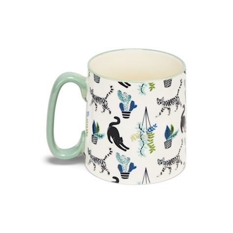 10 Strawberry Street Bella Cats and Cactus Mug
