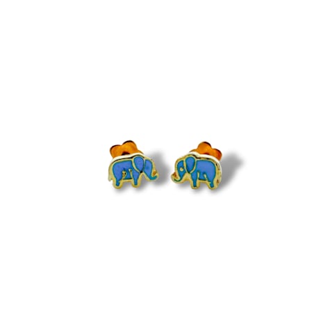 ETHICGOODS Elephant Flat-Back Earrings