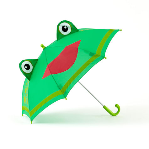 SHED RAIN Rain Essentials Kids' Froggy Fred Manual Stick Umbrella
