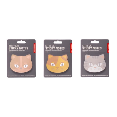 Kikkerland Design Kitty Cat Sticky Notes