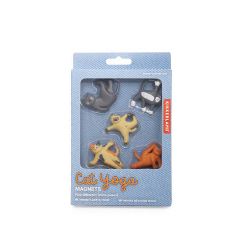 Kikkerland Design Cat Yoga Magnets