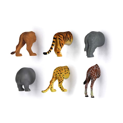 Kikkerland Design Safari Animal Butt Magnets