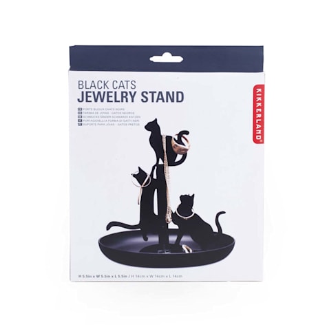 Kikkerland Design Black Cats Jewelry Holder
