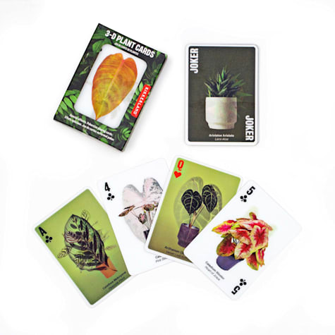 Kikkerland Design 3D Plant Playing Cards