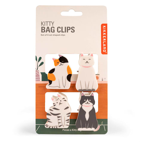 Kikkerland Design Kitty Bag Clips
