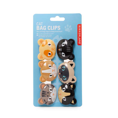 Kikkerland Design Cat Bag Clips