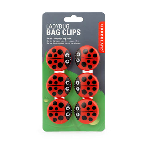 Kikkerland Design Ladybug Bag Clips