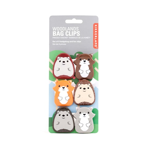 Kikkerland Design Woodland Bag Clips
