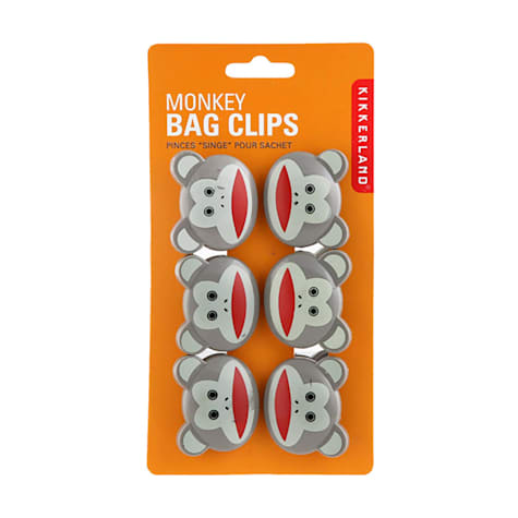 Kikkerland Design Monkey Bag Clips