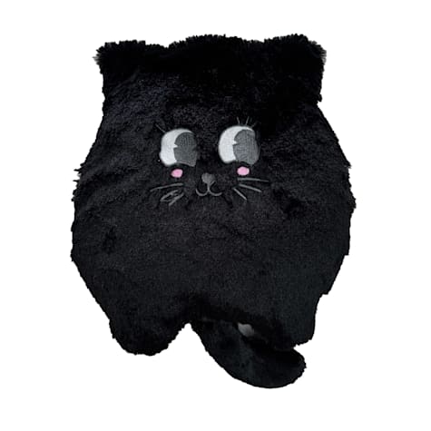 Bark-A-Boo Crinkle Stuffed Black Cat Dog Toy