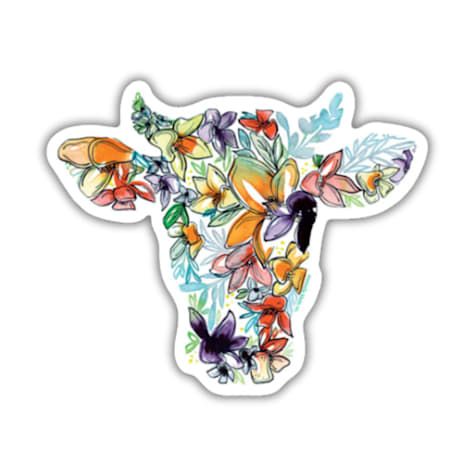 Amanda Klein Co. Cow Vinyl Sticker