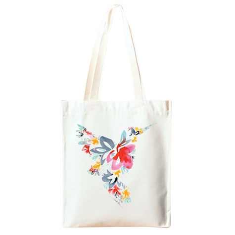 Amanda Klein Co. Hummingbird Tote Bag Made from Recycled Plastic Water Bottles