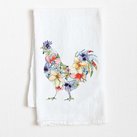 Amanda Klein Co. Chicken Flour Sack Kitchen Towel