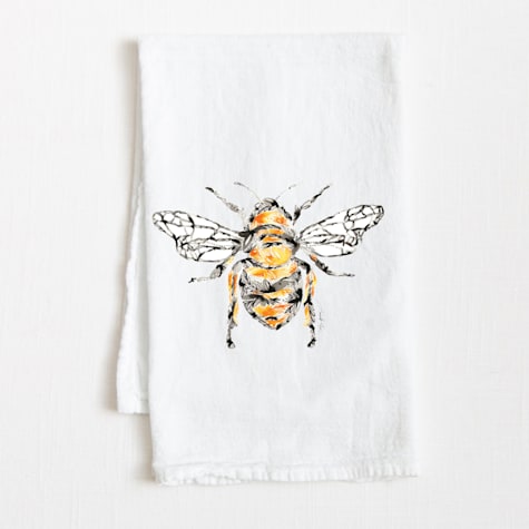 Amanda Klein Co. Honeybee Flour Sack Kitchen Towel